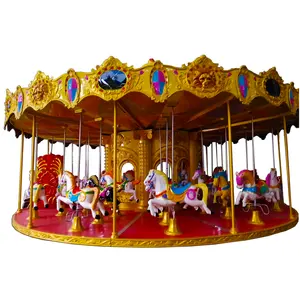 Hot Amusement Park Rides Kids Best 16/18 /20 Asientos Carrusel Rides Carrusel Merry Go Round Ride