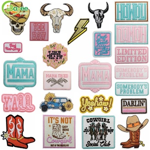 Exquisite Detailing Pink Cartoon Animation 3D Embroidered Iron-on Fabric Patches for DIY Clothing Caps Jeans - Product Image 1