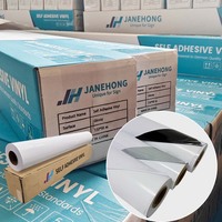 Rouleau de vinyle auto-adhésif imprimable sans bulles pour jet d'encre, compatible solvants, 80 microns, 5 ans, pour covering automobile, impression d'autocollants amovibles