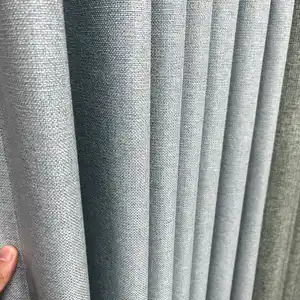 Vendita in fabbrica di tende di lino oscuranti in tessuto a rotolo pieno di 140cm con 100% completamente oscurante