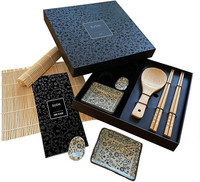 Kit de fabrication de Sushi de luxe 12 pièces, moule à sushi en bois de bambou naturel de haute qualité non toxique pour débutants