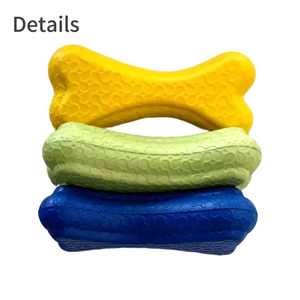 Hondenkauwspeelgoed Eco-vriendelijk EVA-schuim Klein botvormig Schattig en grappig speeltje tegen verveling voor honden & kleine dieren Op voorraad - Product Image 3