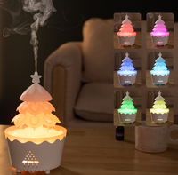 En stock, best-seller, décoration d'intérieur unique, humidificateur d'air portable en forme de sapin de Noël, diffuseur d'huiles essentielles, aromathérapie