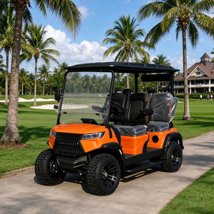 Carrito de Golf de 4 Plazas con Sistema de Audio Multimedia y Pantalla Grande para Club de Golf y Ocio - Product Image 1