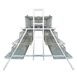 Poultry Breeding Equipments Automatic Broiler Chicken Steel Wire Cages Large Poultry System Cages Home Used Foldable Cages
