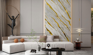 Adesivo Murale Moderno Effetto Marmo Impermeabile in <span class=keywords><strong>PVC</strong></span> per Cucina <span class=keywords><strong>Bagno</strong></span> Ospedale Decorazione Casa - Product Image 3