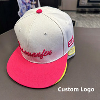 Topi Snapback 6 Panel Berstruktur Pinggiran Datar Logo Kustom OEM, Topi Hip Hop Dapat Disesuaikan untuk Pria Remaja, Fashion Jalanan