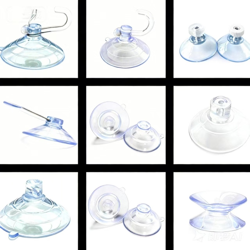 PVC Transparent Mushroom Head Suction Cup