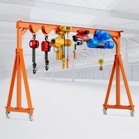 Grue portique mobile réglable 5t 7.5t 8t 10T sur pneus en caoutchouc sans rail avec télécommande sans fil et palan électrique à moteur haute efficacité