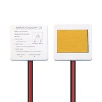 Miroir de salle de bain LED avec interrupteur tactile, 12V 24V, gradation CCT, anti-buée et contrôle de mémoire pour miroir intelligent