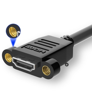 Cable de Video de Alta Velocidad de 90 Grados, Panel Hembra <span class=keywords><strong>a</strong></span> <span class=keywords><strong>Mini</strong></span> Macho, 1.4v 2.0v 4K 30Hz/60Hz, Cable de PVC con Tornillo para Micrófono de Computadora - Product Image 6