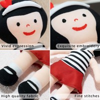 Muñeca de Peluche Personalizada con Personaje de Libro, Juguete de Peluche Suave para Niñas, Muñeca de Tela Personalizada OEM ODM para Regalo y Promoción Infantil