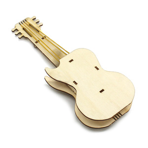 Mini kit de guitare en bois à monter soi-même pour enfants, jouet éducatif, projet scientifique, 8 à 13 ans, unisexe - Product Image 2