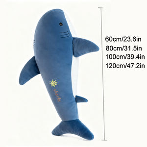 도매 플러시 상어 장난감 부드럽고 귀여운 둥근 머리 상어 인형 고품질 낮은 MOQ 공장 OEM ODM 맞춤 제작 - Product Image 4