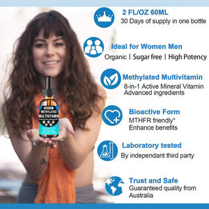 Gouttes liquides multivitaminées méthylées OEM, complexe B méthylé, acide folique TMG <span class=keywords><strong>pour</strong></span> <span class=keywords><strong>l</strong></span>'énergie MTHFR, gouttes liquides <span class=keywords><strong>de</strong></span> vitamines méthylées <span class=keywords><strong>pour</strong></span> le cerveau - Product Image 3