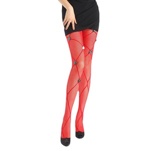 Medias <span class=keywords><strong>de</strong></span> Rejilla hasta el Muslo para Mujer Madura, Medias <span class=keywords><strong>de</strong></span> Rejilla con Tacones Altos, Pantimedias Sexys con Cadenas <span class=keywords><strong>Metálicas</strong></span> - Product Image 1