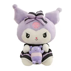 35cm 50cm 60cm new purple kuromi doll plushies Sanrioed series plush toy Black dark little devil Kuromi stuffed animal