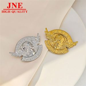 欧美创意小天使向日葵胸针简约光面糖果色百褶鹰不锈钢衣夹 - Product Image 3