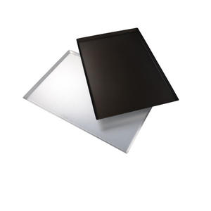 Plaque à pain antiadhésive rectangulaire à Angle droit en alliage d'aluminium 60x40, plaque à pâtisserie pour rouleau de gâteau, moule commercial - Product Image 4