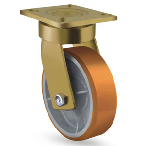 ขายส่งหนักอุตสาหกรรมล้อล้อ 500-2000KG โหลดสูง 125 160 200 250 300 มม.คงที่หมุนเหล็ก Pu ล้อล้อ - Product Image 2