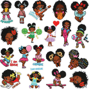 Parches Bordados Termoadhesivos con Diseño de <span class=keywords><strong>la</strong></span> Liga de Hermanas Black History Girl Queen de AKA Delta Sigma Theta para Decoración de Ropa <span class=keywords><strong>y</strong></span> Sombreros - Product Image 6