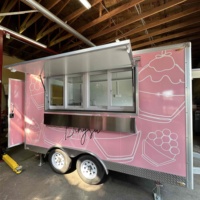 Le meilleur food truck carré, cuisine mobile entièrement équipée, remorque de restauration standard.