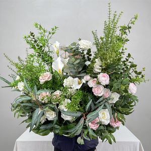 DKB Arreglo de Flores Artificiales, Guirnalda de Vegetación, Hilera de Flores Silvestres, Camino Floral para Boda - Product Image 1