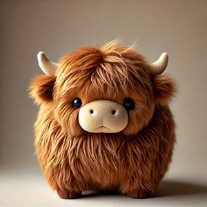 Peluche de Vaca de Gran Tamaño, Peluche de Vaca de las Tierras Altas Escocesas, Lindos Animales de Peluche Realistas, Peluche de Animales de <span class=keywords><strong>Granja</strong></span> Suaves - Product Image 5