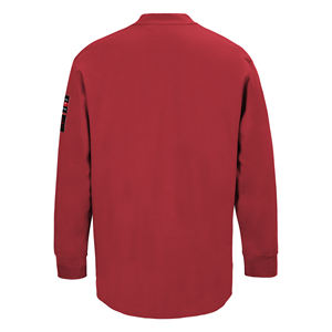 批发100%棉NFPA 2112 / CAT 2工作服阻燃亨利衫长袖针织衬衫 - Product Image 3