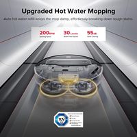 Robot aspirateur Roborock Saros Z70 StarSight avec fonction serpillière robotisée, aspiration puissante de 22000 Pa, levage de la serpillière de 22 mm, reconnaissance d'objets à 108 points, pour la maison et les animaux domestiques