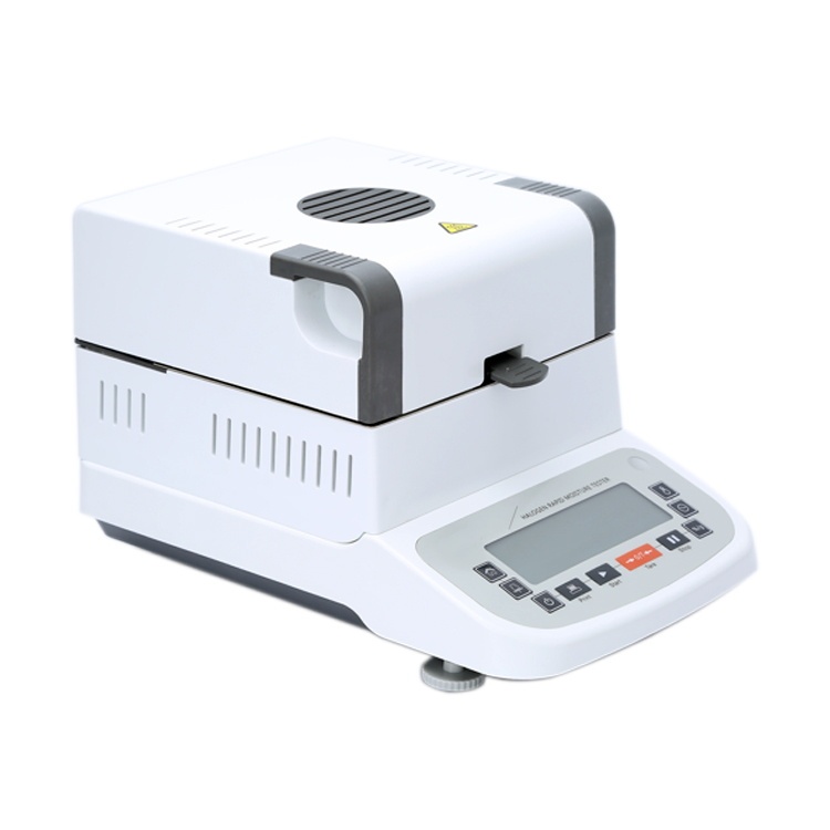 Halogen Heating Lab Moisture Analyzer – Rapid Moisture Tester, 0.02% Readability, 50g/0.005g Accuracy, LCD Touch Screen, For Food, Plants, Construction Materials