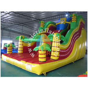 Tobogán Acuático Inflable Tropical de <span class=keywords><strong>Bob</strong></span> <span class=keywords><strong>Esponja</strong></span> de Grado Comercial, Tobogán Acuático Infantil con Temática de Dibujos Animados para Parques de Diversiones, Fiestas y Alquiler - Product Image 2