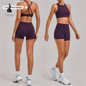 Ensemble de <span class=keywords><strong>yoga</strong></span> 6 pièces pour femme, haute qualité, personnalisé, ultra-extensible, compression, séchage rapide, respirant, sensation seconde peau, ajusté, pour la gym - Product Image 2