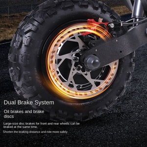 Scooter eléctrico de alta potencia de 6000W de Doble accionamiento para adultos, diseño plegable de pelo liso, Motor sin escobillas, almacén en el extranjero de 120kg - Product Image 3