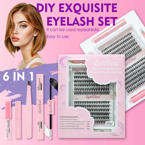 自有品牌个人C D卷曲簇睫毛Diy段睫毛套件3d多层睫毛簇睫毛延伸 - Product Image 4