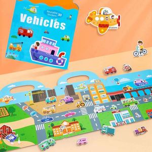 Interesante Regalo Infantil, Insectos, Animales del Océano, Dinosaurios, Vehículos, Espacio, Pegatinas 3D, Rompecabezas Magnético para Niños - Product Image 3