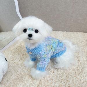 Fabrika fiyat toptan yüksek kalite özelleştirilmiş moda özel köpek kazak köpek giyim köpekler için lüks Pet giysi örgü kazak - Product Image 6