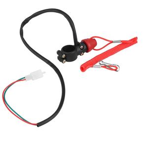 Interrupteur d'arrêt de moto et cordon de sécurité pour guidon de 22 mm, scooter Honda <span class=keywords><strong>Yamaha</strong></span> Suzuki <span class=keywords><strong>Mini</strong></span> Dirt Bike ATV <span class=keywords><strong>Quad</strong></span> Moto - Product Image 4