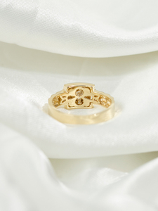 <span class=keywords><strong>Bague</strong></span> émeraude vintage en or massif 18 carats avec diamants véritables, design tendance pour femmes <span class=keywords><strong>et</strong></span> hommes, <span class=keywords><strong>prix</strong></span> attractif - Product Image 2