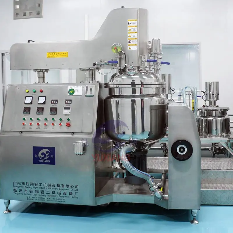 Mesin pembuat Lotion dalam 100-5000 Liter mesin pembuat Gel mesin pembuat krim kosmetik pasta gigi