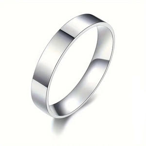 Anello nuziale in argento T0368, minimalista, unisex, gioiello raffinato per matrimoni. - Product Image 1