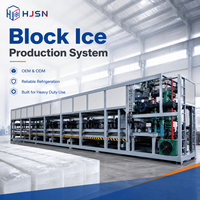 Machine à glaçons industrielle automatique de grande capacité, unité de fabrication de glace commerciale pour la pêche et le refroidissement des produits aquatiques