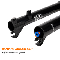 Fourche à suspension pneumatique TOSEEK 26/27,5/29 pouces QR 9x100 avec blocage de l'épaule et rebond en alliage Mg pour VTT tout usage XC Trail Endurance Racing