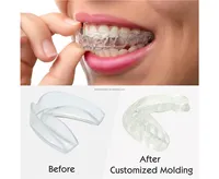 Approuvé par la FDA Silicone sport protège-dents dentaire nuit garde dents meulage bouche pièce dents protecteur gomme boucliers protège-dents