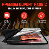 Sac de fumage isolé robuste à large ouverture, chauffe-viande, accessoires de barbecue réutilisables pour la cuisson et le fumage, pour la cuisson à l'unité des aliments