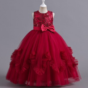 Niñas <span class=keywords><strong>2022</strong></span> nueva flor encaje largo princesa 4-14 cumpleaños comunión fiesta vestido <span class=keywords><strong>de</strong></span> novia - Product Image 2
