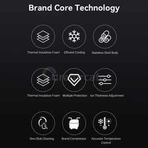 آلة صنع الثلج التجارية الأوتوماتيكية للمقاهي والمطاعم، تنتج 250 كجم/24 ساعة من الثلج النقي للأغراض التجارية - Product Image 6