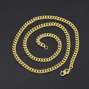 JXX Venta al por Mayor de Cadenas Cubanas Chapadas en Oro para Mujeres y Hombres, Estilo Clásico, Material Principal Latón - Product Image 4