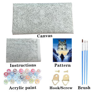 <span class=keywords><strong>Pintura</strong></span> <span class=keywords><strong>por</strong></span> números cabeza de Lobo y foto de cascada regalo personalizado <span class=keywords><strong>pintura</strong></span> <span class=keywords><strong>por</strong></span> números - Product Image 4