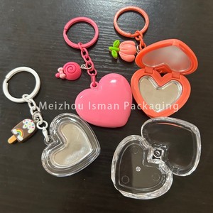 กล่องใส่บลัชออนเปล่ารูปหัวใจสีชมพู ISMAN ขนาดเล็ก 2 กรัม พร้อมกระจกและพวง<span class=keywords><strong>กุญแจ</strong></span>มุก กล่องใส่ลิปสติก - Product Image 5